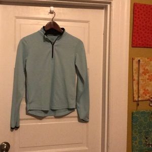 Brooks half zip baby blue